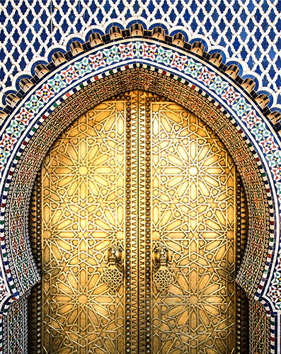 The entrance of the Royal Palace of Fez