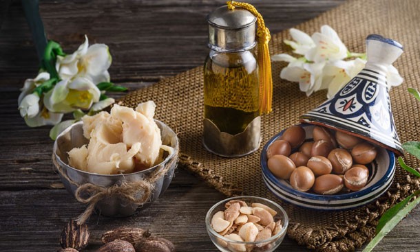 Argan oil and shea butter